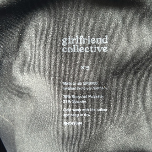 Girlfriend Collective Black High Waist Compression Leggings szXS - Picture 9 of 16